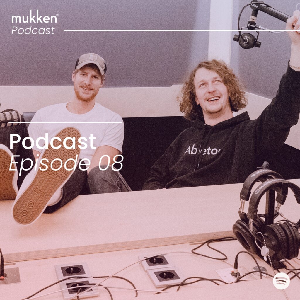 Linus Kuner zu Gast bei Leif Weibrecht im mukken Podcast in den pirate studios in Berlin über den Beruf im Musikbusiness: Interfacedesigner