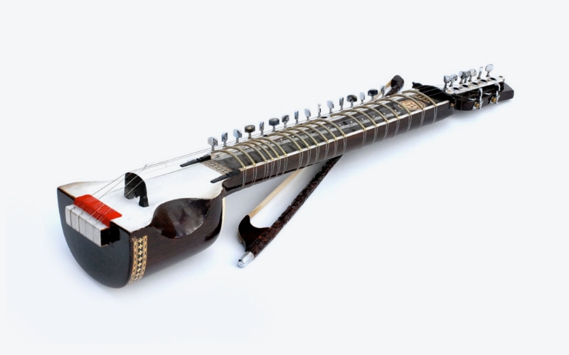 Die Dilruba ist ein gestrichenes Saiteninstrument, das aus dem nordindischen Punjab stammt.