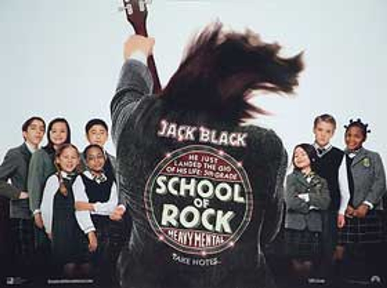 Jack Black aus School of Rock spielt Gitarre